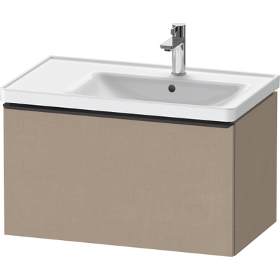 Duravit D-Neo wastafelonderkast 78.4x44x45.2cm 1 lade met softclose Linnen Mat