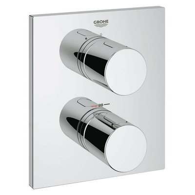 GROHE Grohtherm 3000 Cosmopolitan afbouwset thermostatisch rechthoekig chroom