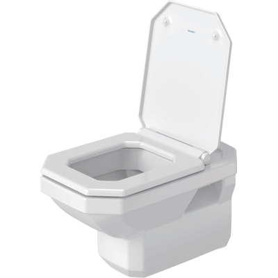 Duravit Series 1930 WC-zitting 36.7x43.7x3.6cm met softclose met quickrelease Kunststof wit Glanzend