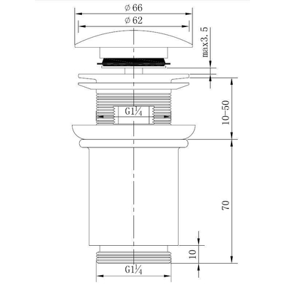 Best Design Hoog clic waste 5/4