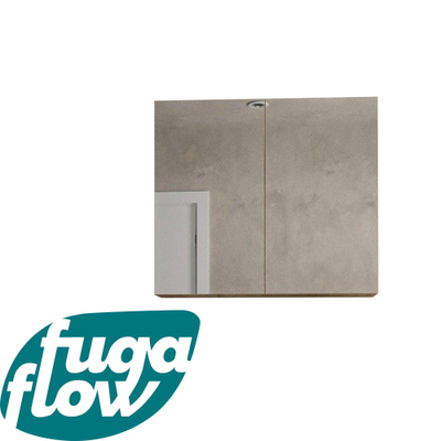 FugaFlow Eccelente Arredo spiegel badkamer spiegelkast - 80x70cm - eiken