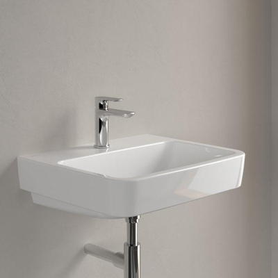 Villeroy & Boch O.novo wastafel onderzijde geslepen 55x46cm 1 kraangat wit