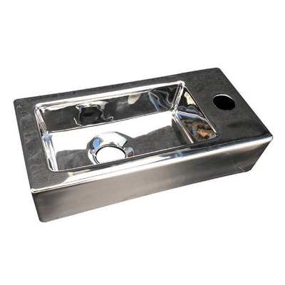 Best Design Farnetta fontein Rechts 37x18x9cm glans zilver