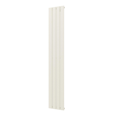 Plieger Cavallino Retto designradiator verticaal enkel middenaansluiting 1800x298mm 614W wit structuur