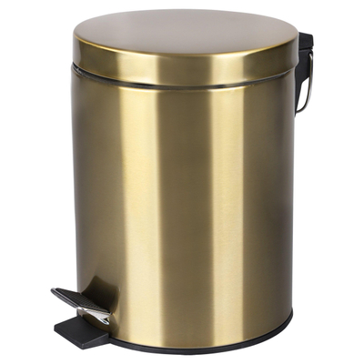 Differnz Pedaalemmer 5 liter mat goud OUTLETSTORE