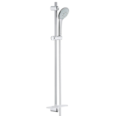 GROHE Euphoria 110 Champagne Glijstangset - 90cm - ronde handdouche - 3 straalsoorten - gladde doucheslang - met zeepschaal - chroom