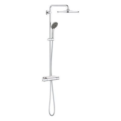 GROHE Vitalio Joy Regendoucheset Opbouw - hoofddouche 31cm - handdouche rond - zeepschaal - chroom