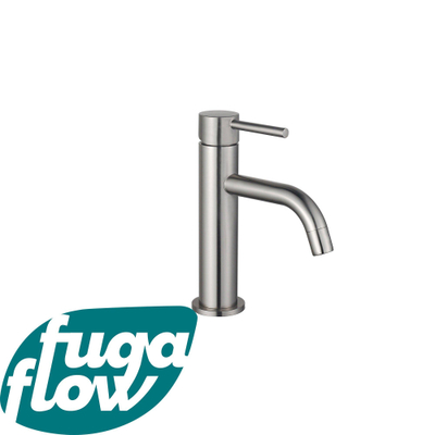 FugaFlow Eccelente Sobrado Badkamer Slim Wastafelkraan - 17.3cm - opbouw - RVS geborsteld PVD