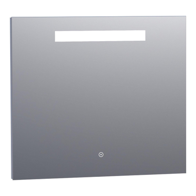 BRAUER Garnet spiegel - 80x70cm - rechthoekig - directe LED-verlichting met dimfunctie en touch-bediening