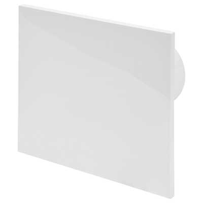 Sanivesk Design ventilator - Ø10 - Op (licht)schakelaar - Vierkant - Wit