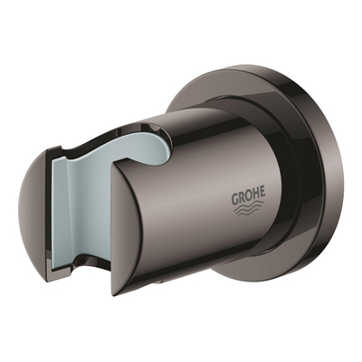 GROHE Rainshower wandhouder m. ronde rozet hard graphite