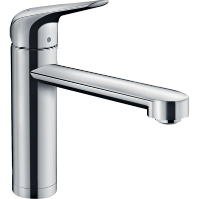 Hansgrohe M42 M423-H120 1-gats keukenkraan v. plaatsing v. het raam m. 360° draaibare uitloop omklapbaar chroom