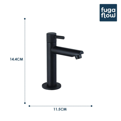 FugaFlow Sobrado fonteinkraan - wastafelkraan 14.4 cm - 2 stuks - Mat zwart