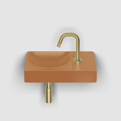 Clou Vale fontein 38 cm met kraangat rechts mat it. zand keram