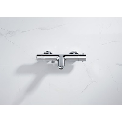 Fortifura Calvi Thermostatische Badkraan - Chroom OUTLETSTORE