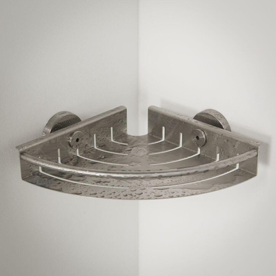 Tiger Boston Douchemand - 20x20x5cm - hoekmodel - geborsteld RVS