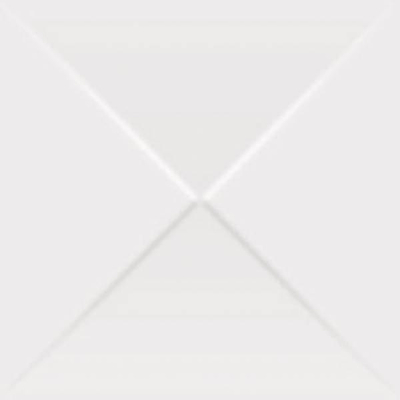 Mosa Kho Liang Decortegel 10x10cm 7.8mm witte scherf Wit