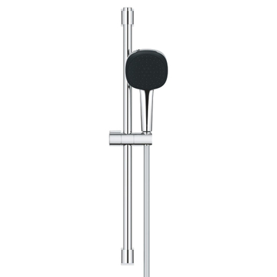 GROHE Vitalio Comfort 110 Glijstangset - 60cm - vierkante handdouche - 2 straalsoorten - gladde doucheslang - chroom