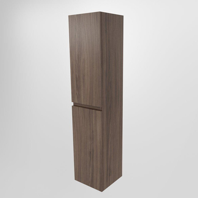MONDIAZ AIVY badkamerkast - 160x35x35cm -opbouw - greeploos - softclose - 2 draaideuren - Mocha mat - licht beschadigd - OUTLET UDEN