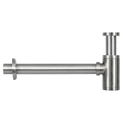 Differnz Ravo fonteinset - 38.5x18.5x9.5cm - Rechthoek - 1 kraangat - Gebogen matte chromen kraan - Keramiek Wit