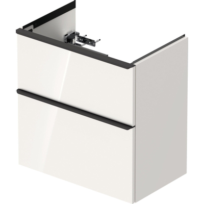 Duravit D-Neo wastafelonderkast 61x62.5x37.2cm 2 lades wit Hoogglans