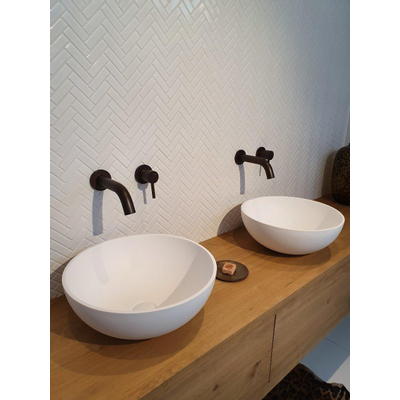 The Mosaic Factory Paris mozaïektegel - 24.7x31.8cm - wandtegel - Rechthoek - Porselein Extra White Glans