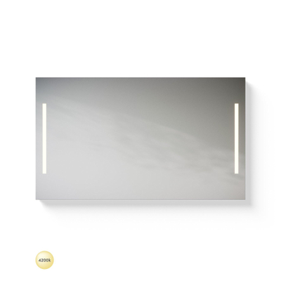 Looox M line Mirror spiegel - 120x70cm - verlichting links - en rechts - en verwarming