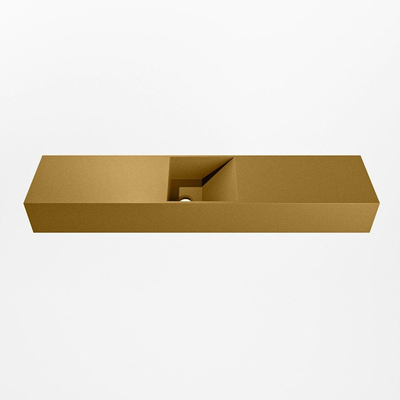 Mondiaz TYNE Fontein - 100x23x12cm - wasbak midden - zonder kraangaten - solid surface - Oro