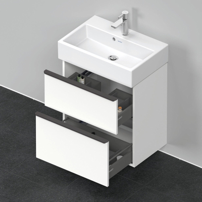 Duravit D-Neo wastafelonderkast 58.4x62.5x37.2cm 2 lades wit Mat