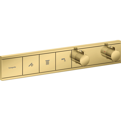 Hansgrohe Rainselect thermostaat inbouw v. 3 functies pol. gold optic