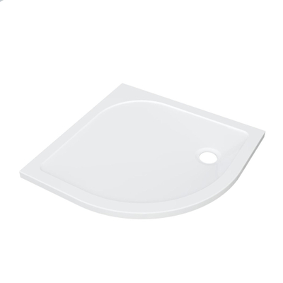 FugaFlow Efficiente Anta Douchebak - 90x90x4cm - kwartrond - acryl - glans wit