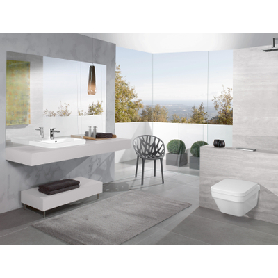 Villeroy en Boch Omnia Architectura closetzitting slimseat met deksel hoekig met softclose en quick release wit