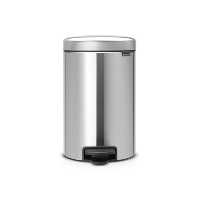 Brabantia NewIcon Pedaalemmer - 12 liter - kunststof binnenemmer - matt Steel
