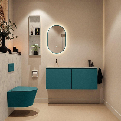 MONDIAZ TURE-DLUX Toiletmeubel - 120cm - Smag - EDEN - wastafel Opalo - positie links - Zonder kraangat