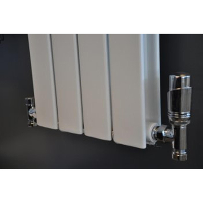 Wiesbaden Luxe therm. rad. aansluitset haaks chroom