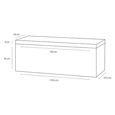 Differnz Somero badkamermeubelset FSC 120 cm hoogglans wit OUTLET