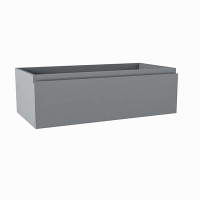 Mondiaz FOGE wastafelonderkast - 80x41x25cm - 1 lade - uitsparing midden - softclose - Plata