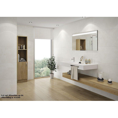 SAMPLE Cifre Cerámica Vloer- en wandtegel Nexus Glaciar Gerectificeerd Industriële look Mat Wit