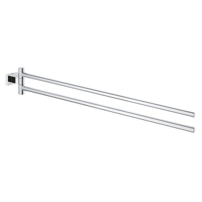 GROHE Essentials Cube Handdoekhouder - 43.9cm - dubbel - draaibaar - chroom