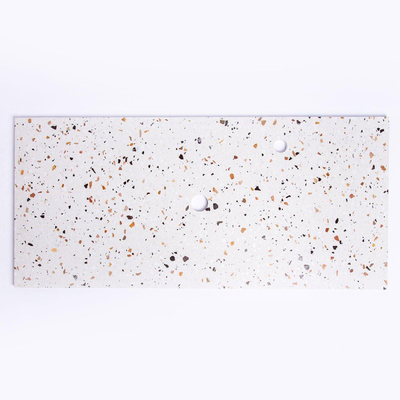 Adema Tops Topblad - 100.5x1.8x46cm - 1 afvoer - 1 kraangat - Terrazzo