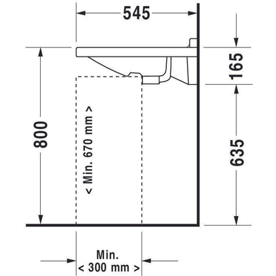 Duravit Starck 3 Vital wastafel 60x54.5cm met Wondergliss wit