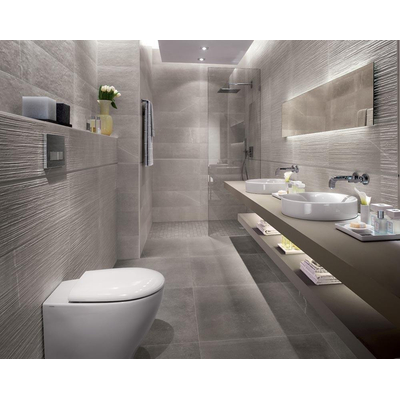 Fap Ceramiche Maku wand- en vloertegel - 80x80cm - gerectificeerd - Natuursteen look - Grey mat (grijs)