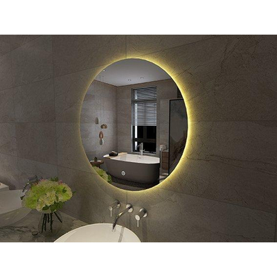 Wiesbaden Giro badkamerspiegel rond 60cm met indirecte LED verlichting met touch schakelaar