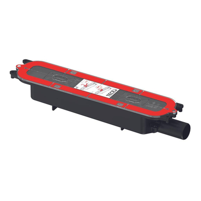 Tece - TeceDrainprofile - afvoer laag - DN 40 - horizontaal