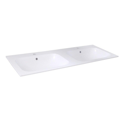 Best Design duo wastafel 120 cm tbv meubel Hydra / Bora met 2 kraangaten