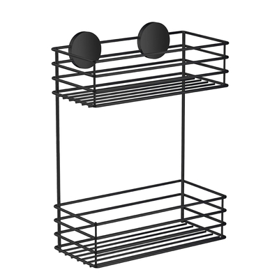 Smedbo Beslagsboden douchemand - 25x32x12cm - zelfklevend - RVS Mat Zwart