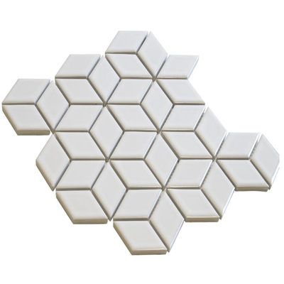 The Mosaic Factory Paris mozaïektegel - 26.6x30.5cm - wandtegel - Porselein White Glans