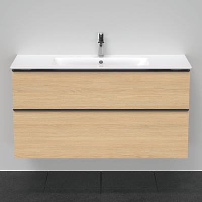 Duravit D-Neo wastafelonderkast 121x62.5x46.2cm 2 lades Natuur eiken Mat