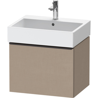 Duravit D-Neo wastafelonderkast 58.4x44x44.2cm 1 lade Linnen Mat