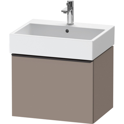 Duravit D-Neo wastafelonderkast 58.4x44x44.2cm 1 lade Basalt Mat